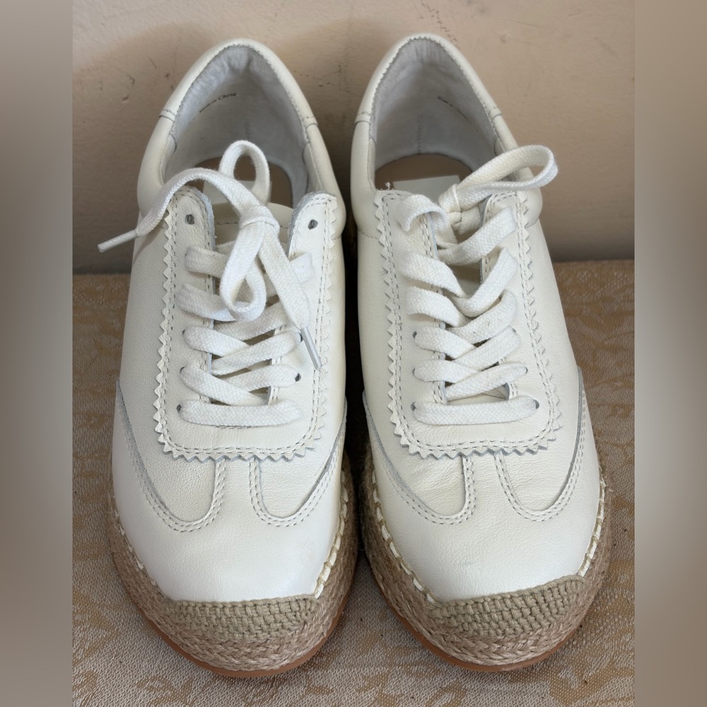 DV by Dolce Vita White Espadrille Shoes Platform Tennis Shoe Style - Picture 7 of 10